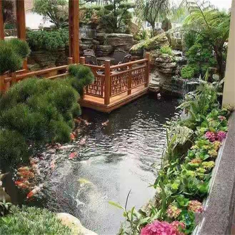 沈阳院子小鱼池假山设计